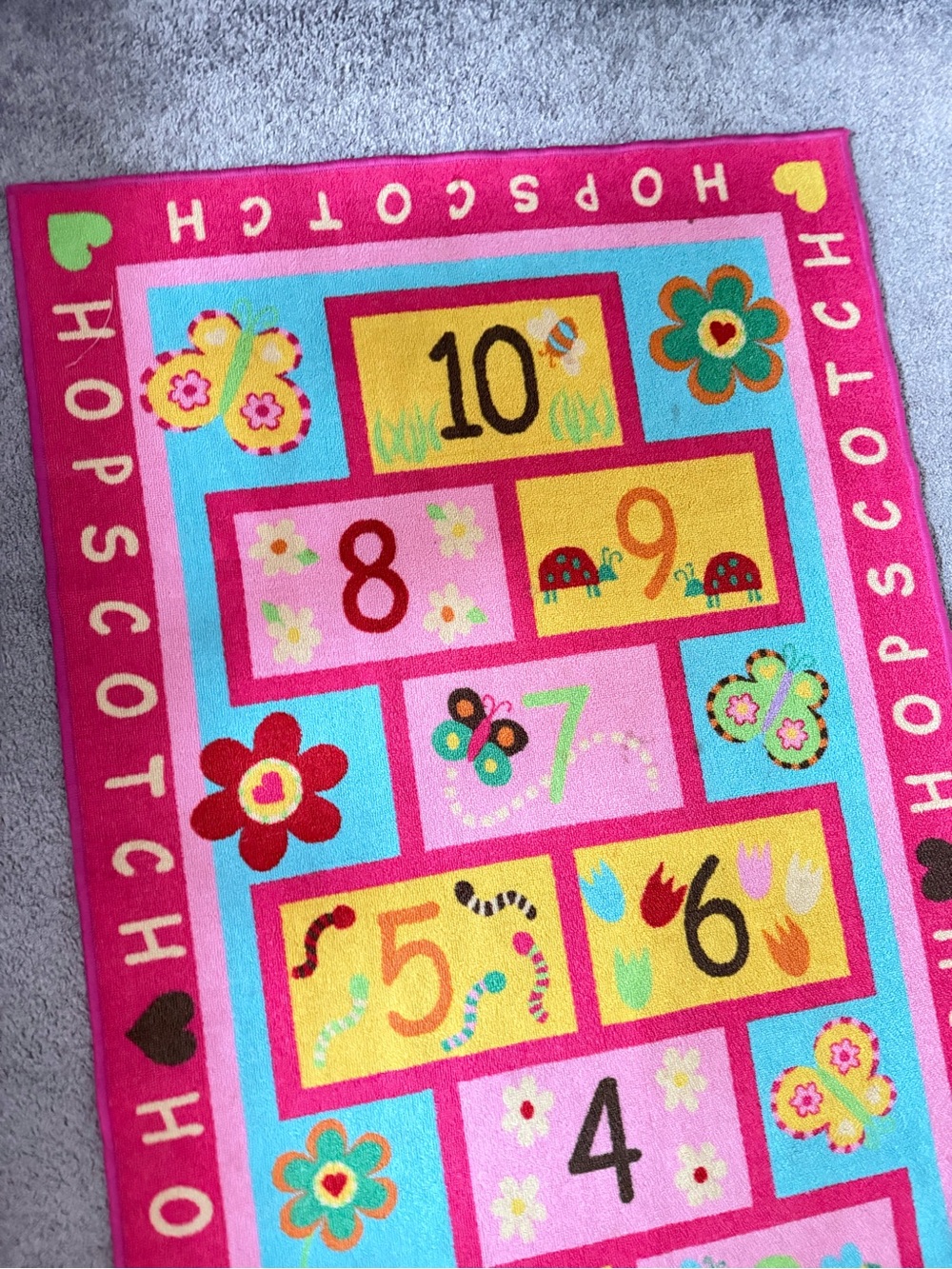 39x72 Hopscotch Number Rug - Picture 2 of 3